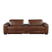 Sutton-(3)Power Double Reclining Love Seat with Center Console, Power Headrest and Charging Ports image