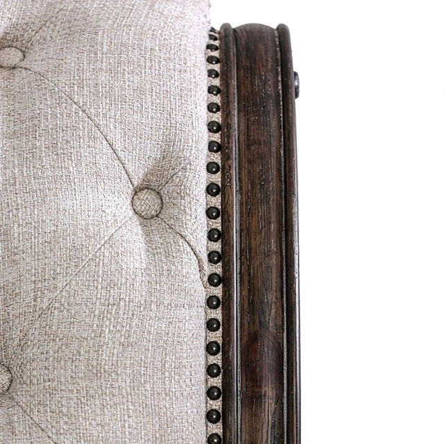 LYSANDRA Beige/Rustic Natural Tone Cal.King, E.King, & Queen Bed