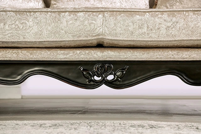 Acapulco White & Espresso Sofa