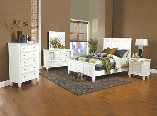 Sandy Beach 4-Piece Queen Bedroom Set with High Headboard image