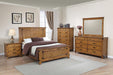 Brenner 4-Piece Panel Bedroom Set Rustic Honey Full image