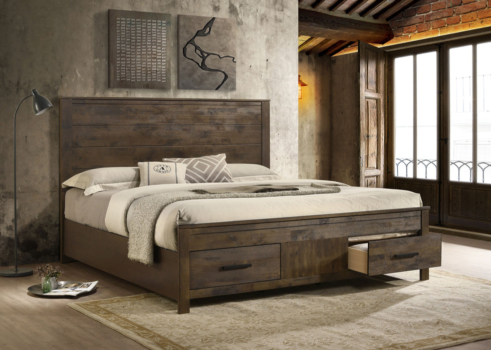 Woodmont Panel Platform Storage Bed