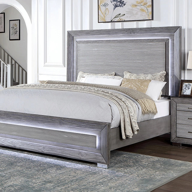 RAIDEN Cal.King, E.King, & Queen Bed, Gray