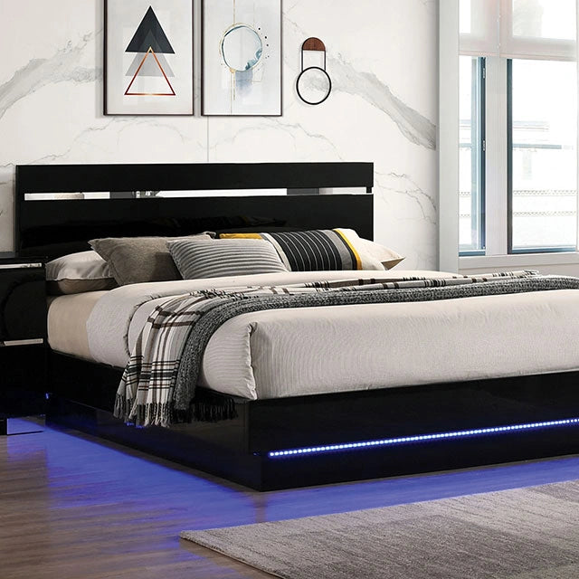 Erlach Bed Black & White
