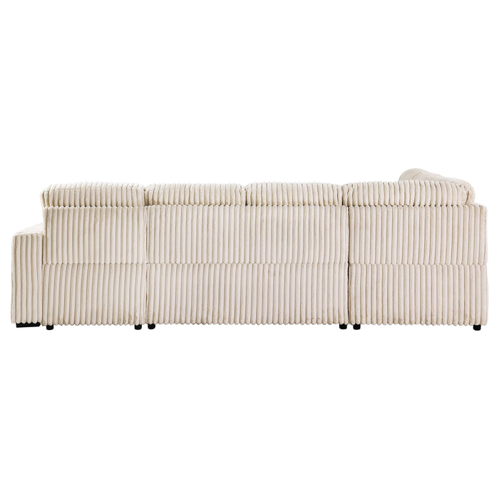 Devonshire Pull-Out Sleeper Sectional Sofa