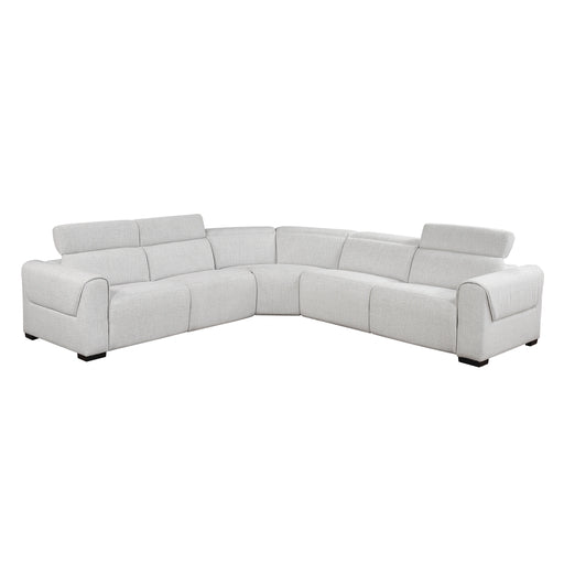 McPherson-(5)5-Piece Modular Power Reclining Sectional with Power Headrests, Charging Ports image