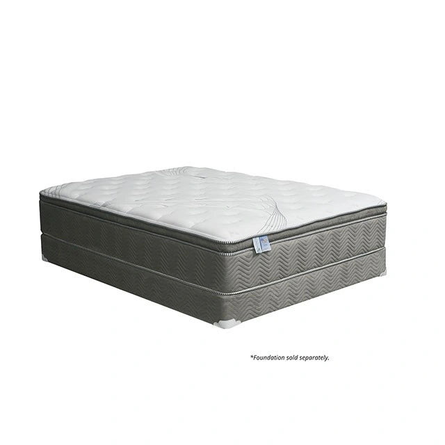 STORMIN White/Gray 13" Euro Pillow Top Mattress