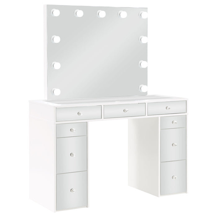 Regina Makeup Vanity Table with LED Mirror and Stool