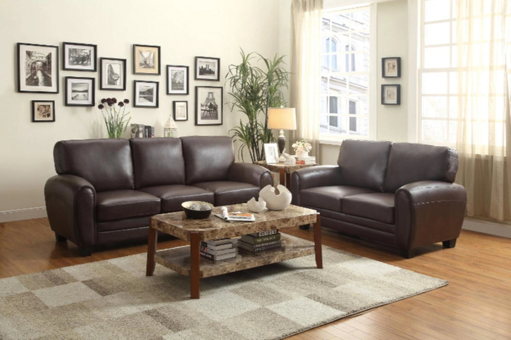 Rubin Loveseat in Dark Brown