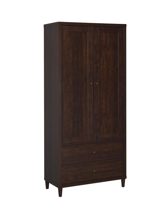 Wadeline 2-door Tall Accent Cabinet Rustic Tobacco image