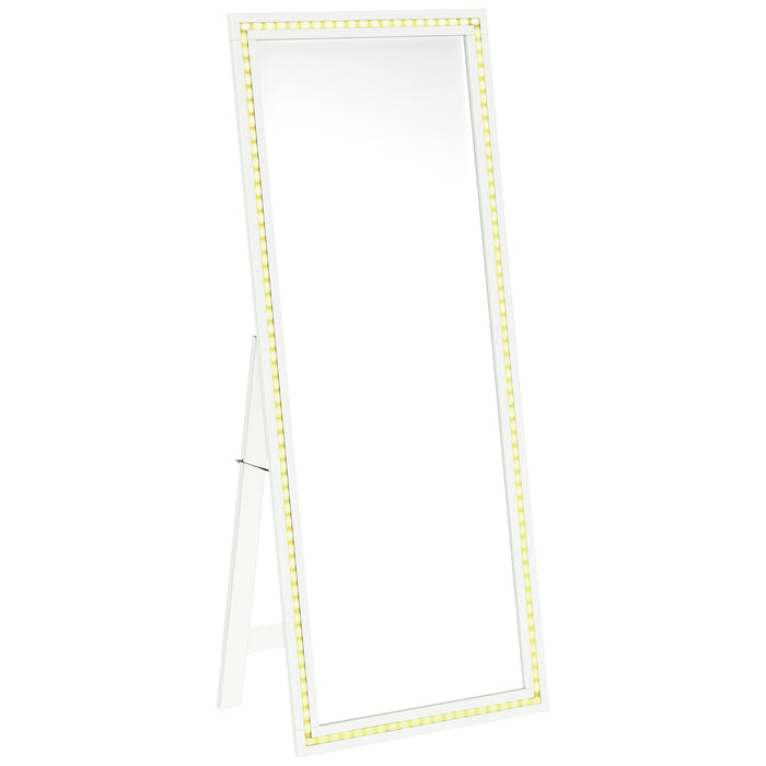 Windrose Standing Mirror with LED Lighting