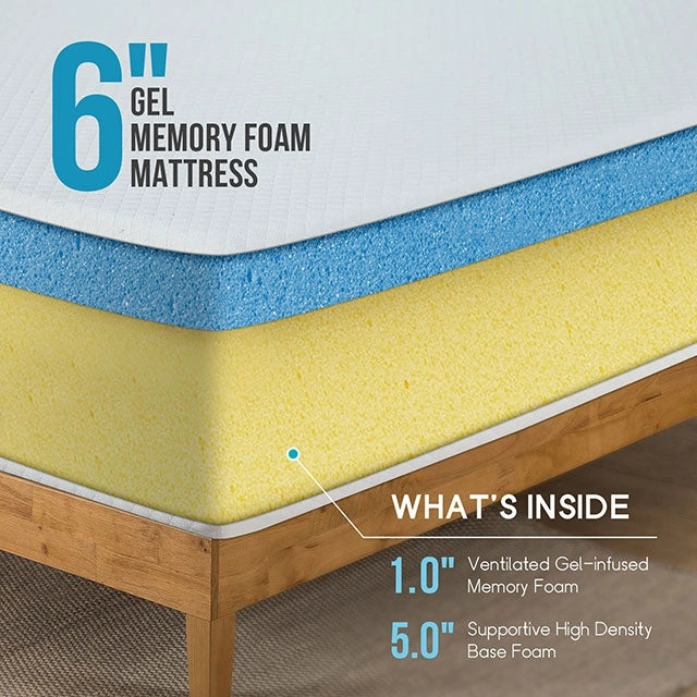 Artemisia 6" Memory Foam Mattress White