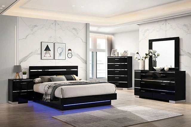 Erlach Bed Black & White