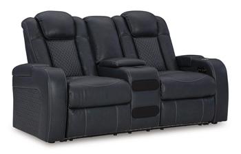 Fyne-Dyme Power Reclining Loveseat with Console