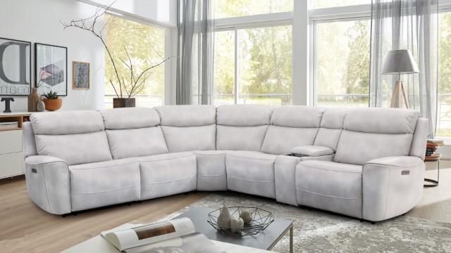 EDMONDUS Power Sectional, Light Taupe