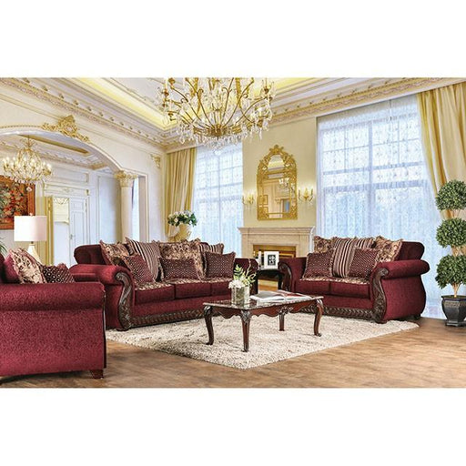 TABITHA Wine Love Seat, Wine image