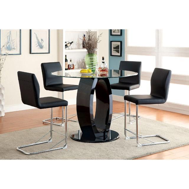 LODIA II Black Counter Ht. Chair