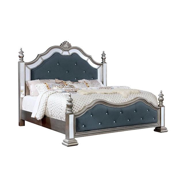 Azha Silver/Gray Cal.King Bed