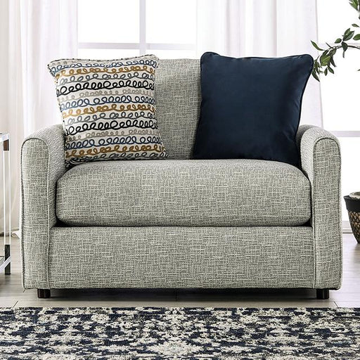 CHANCERY Chair & Half, Gray/Navy image