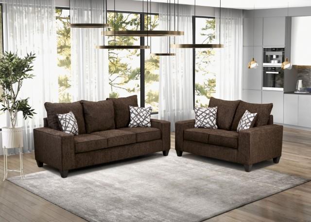 WEST ACTION Loveseat, Chocolate