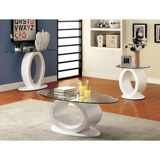 LODIA III White Sofa Table, White image