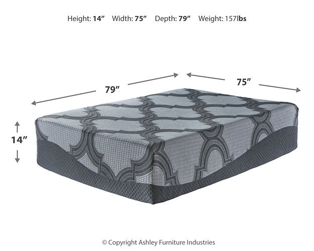 14 Inch Ashley Hybrid Mattress Set