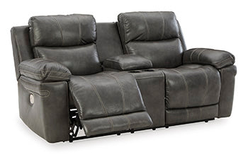 Edmar Power Reclining Loveseat with Console