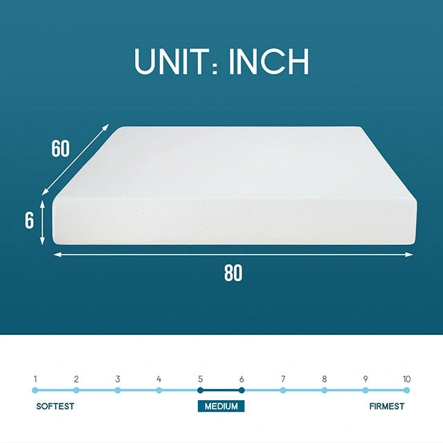 Artemisia 6" Memory Foam Mattress White