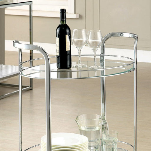 LOULE Chrome Serving Cart image